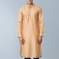 Cotton men's Kurta  (Deep Peach)