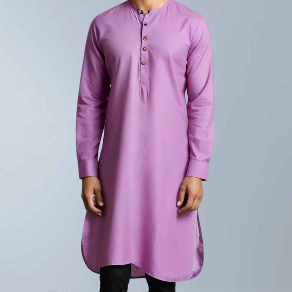 AiryComfort Breathable Cotton Kurta  (Deep Pink)