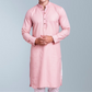 WhisperSoft Gentle Cotton kurta  (Pink)