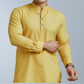 Cotton men's Kurta  (Mustard)