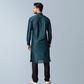 Regal Comfort Cotton silk blend  Kurta (Black Green)