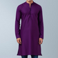 MajesticEase Soft Cotton Kurta  (Dark Purple)