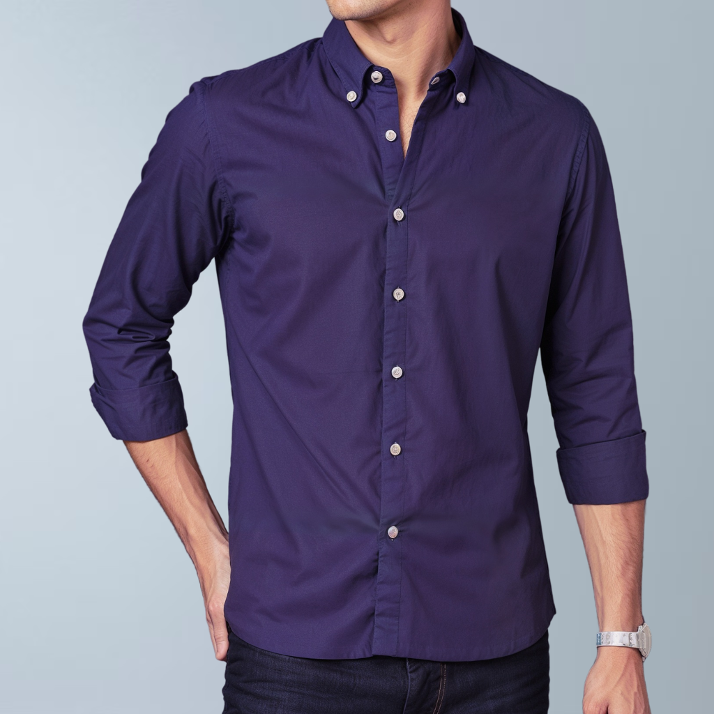 Luxurious linen Shirt (Purple)