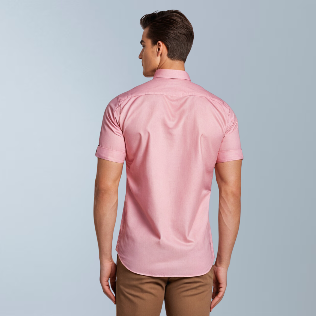 Breathable luxurious Linen Shirt (Dark Pink)