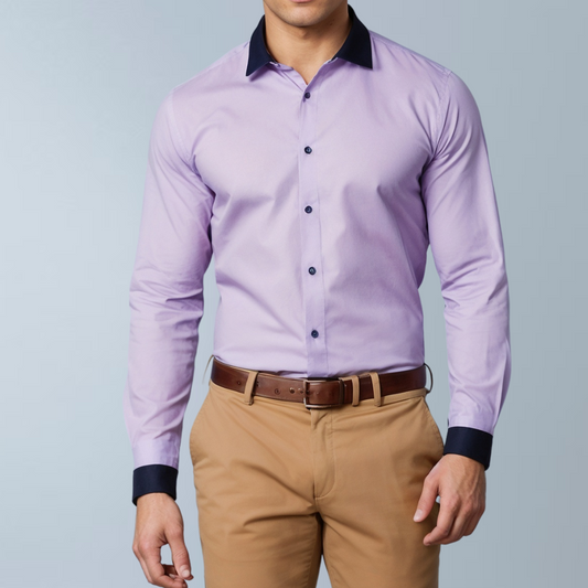 Linen premium  shirt (Violet)