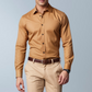 Luxurious Cotton blend Shirt(Clay brown)