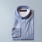 Cotton Stripes Men's Shirt (Blue)