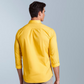 Cotton Blend solid men's shirt (Bright Yellow)