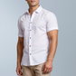 Linen solid shirt (White)