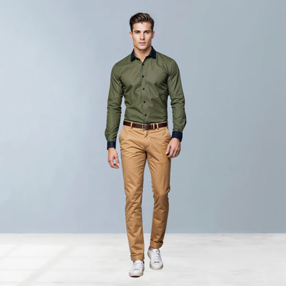 Linen premium  shirt (Green)