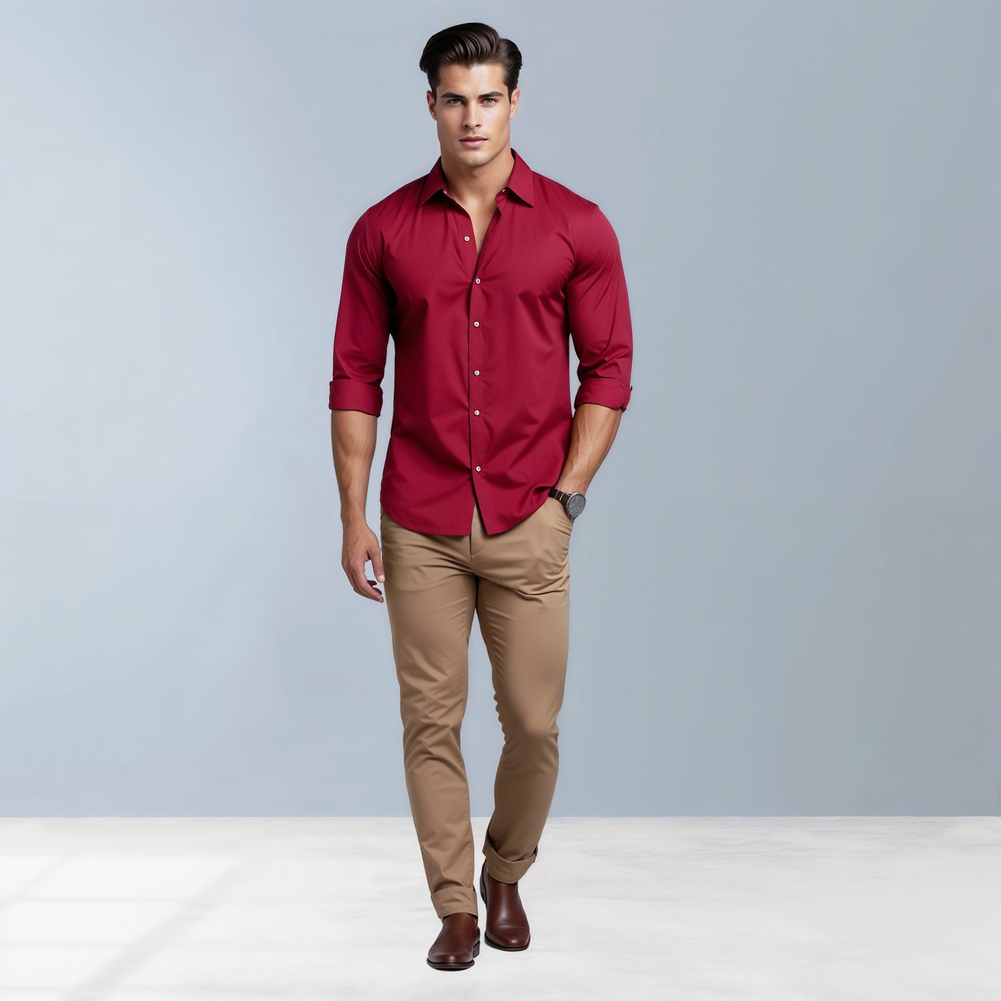 Custom-made shirts Tailored shirts Made-to-fit shirts Premium quality garments Easy returns policy Personalized shirt fitting Customized shirt design Solid shirts Printed shirts Trendy shirts Shirts for gifting Perfect fit guarantee Hassle-free returns Online shirt customization Made-to-measure shirts