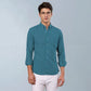 Quick-Drying Linen Shirt (Cyan)