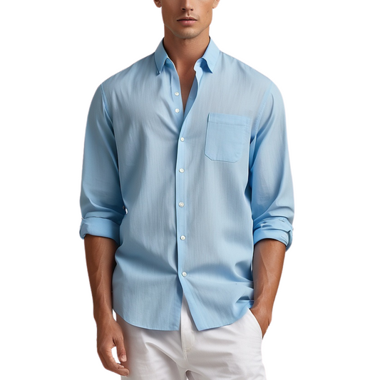 Soft Cotton Shirt  (Sky blue)