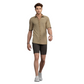 Solid cotton mens shirt (Beige)