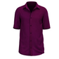 Solid cotton men's shirt (Deep Violet)