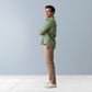 Breathable Linen Shirt (Light green)