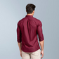 Quick-Drying Linen Shirt (Maroon)