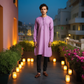 AiryComfort Breathable Cotton Kurta  (Deep Pink)